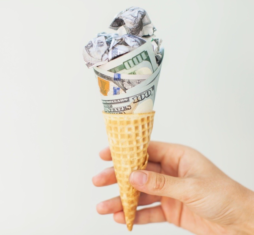 What do consumers spend on ice cream? 