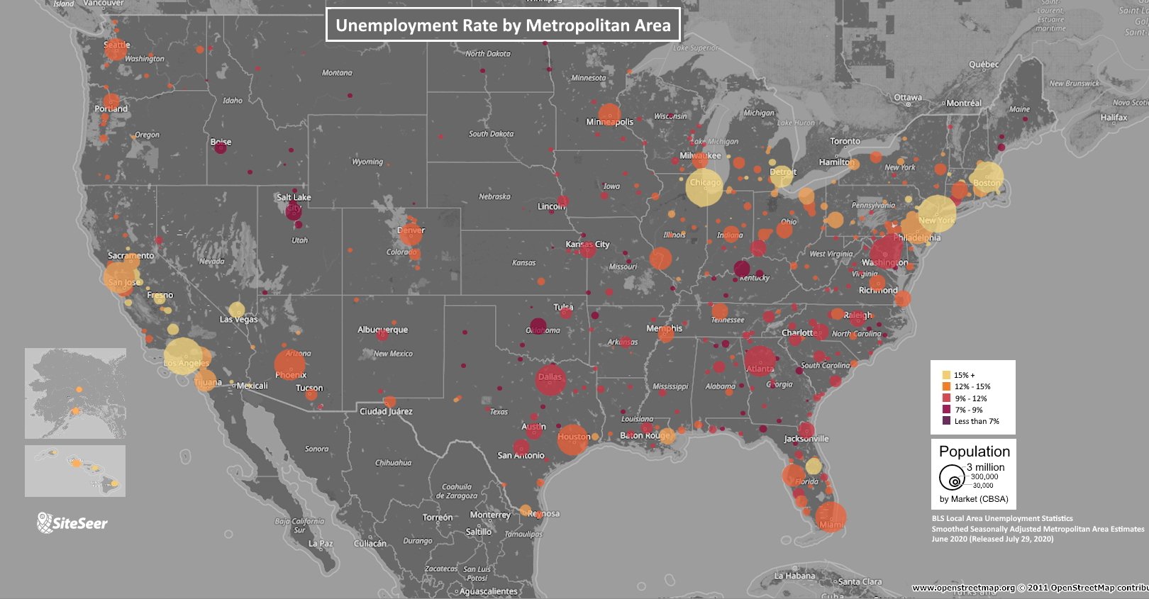 Unemployment Rates: June vs. May 2020